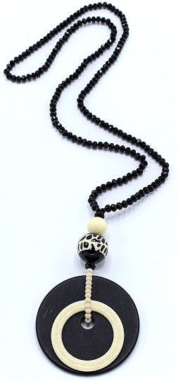 Collana Disco sfera laserata